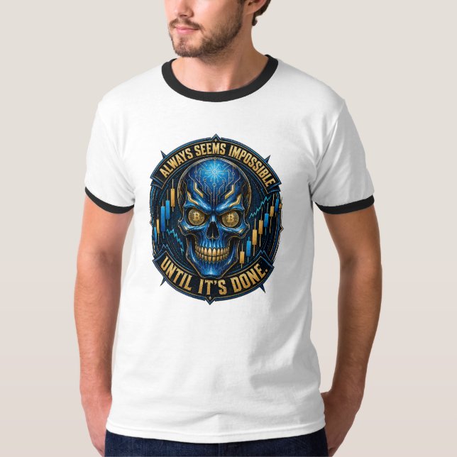 Camiseta Sempre Parece Impossível Até Ser Feito Bitcoin (Frente)