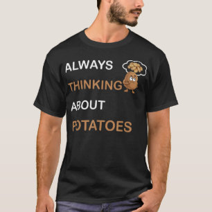Camiseta Sempre Pensando Em Batatas De Tater Vegetariano Pa