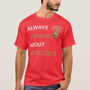 Camiseta Sempre Pensando Em Batatas De Tater Vegetariano Pa
