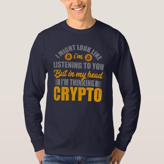 Camiseta Sempre Pensando no Crypto (Frente)