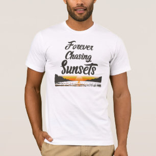 Camiseta Sempre Perseguindo Pôr do Sol