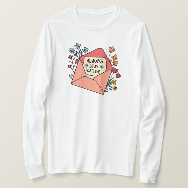 Camiseta Sempre positivo (Frente do Design)
