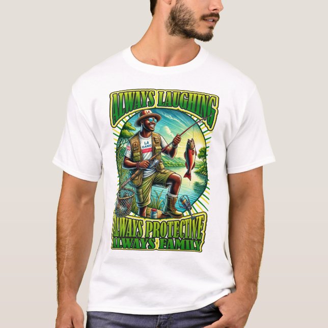 CAMISETA SEMPRE RINDO SEMPRE PROTEGENDO A FAMÍLIA (Frente)