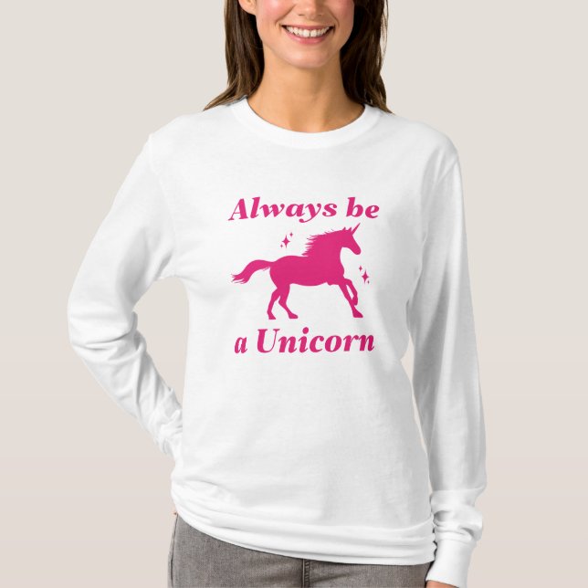 Camiseta Sempre Ser Um Unicórnio (Frente)