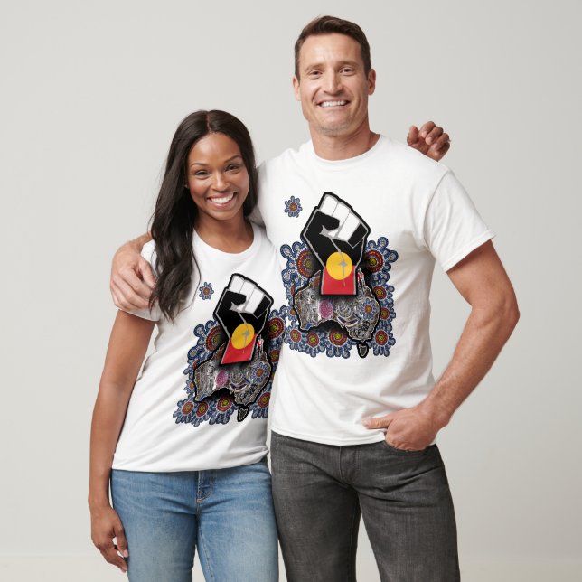 Camiseta Sempre será terra aborígine, Austrália (Unissex)