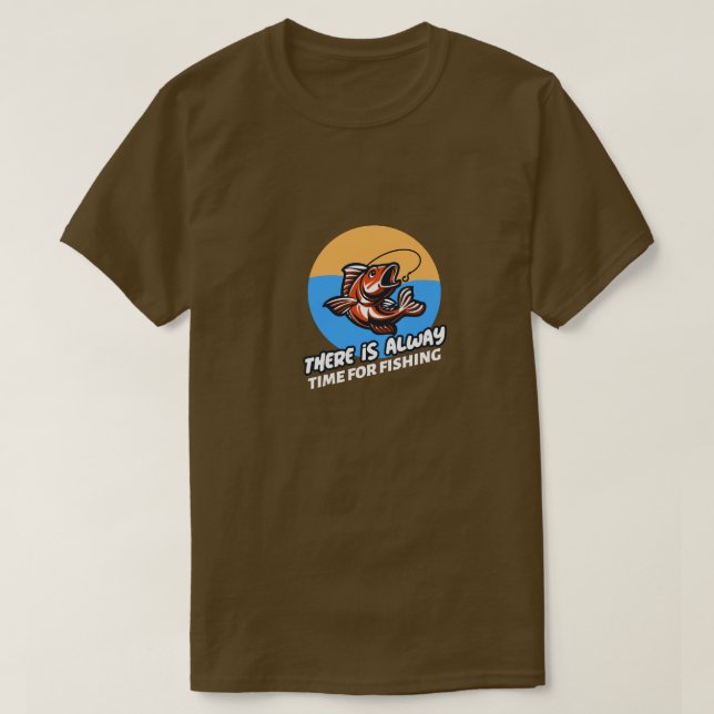 CAMISETA SEMPRÉ TEMPO PARA PESCA (Frente do Design)