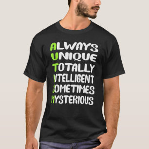 Camiseta Sempre Única Totalmente Inteligente Fofa Conscient