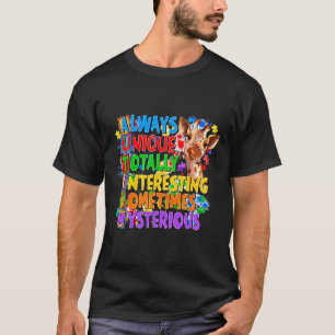 Camiseta Sempre Único Totalmente Interessante Às Vezes Mist