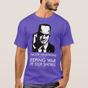 Camiseta Senador Armstrong Campanha Presidencial Metal Gear