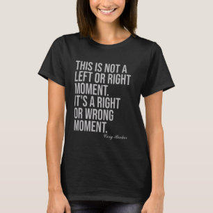 Camiseta Senador Cory Booker Isto Não é Esquerda ou Direita