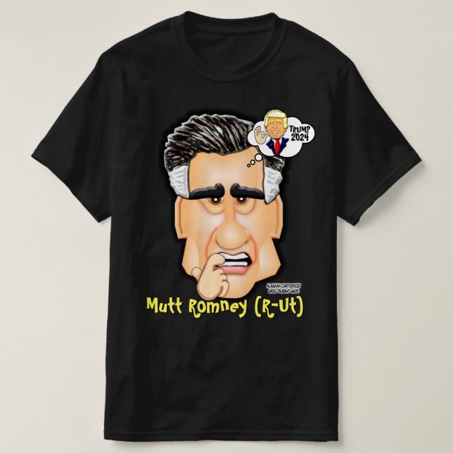 Camiseta Senador Mitt Romney- Camisa-T do Tom de Bubba (Frente do Design)