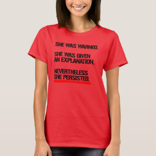 Camiseta Senador Warren - não obstante persistiu -- .pn