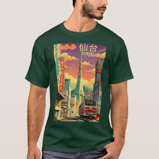 Camiseta Sendai Japan Retro Anime 80s Vintageravel girl