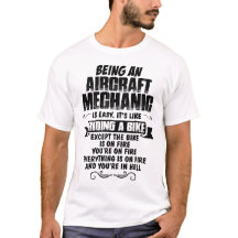 Sendo um mecânico de aviões…