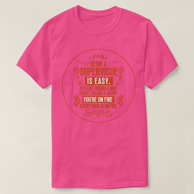 Camiseta Sendo um Supervisor 1 (Frente do Design)