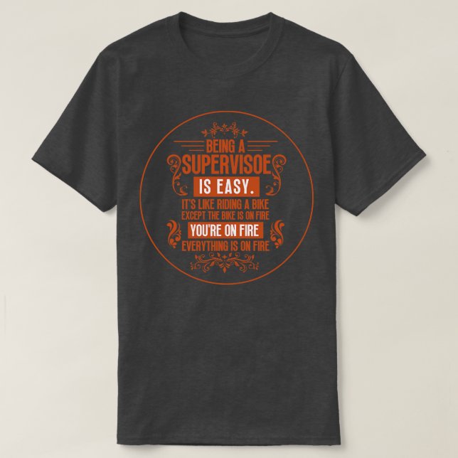 Camiseta Sendo um Supervisor 1 (Frente do Design)