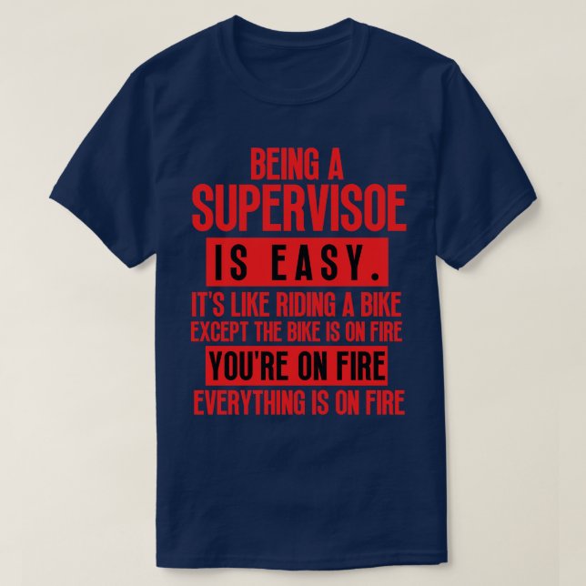 Camiseta Sendo um Supervisor 20 (Frente do Design)