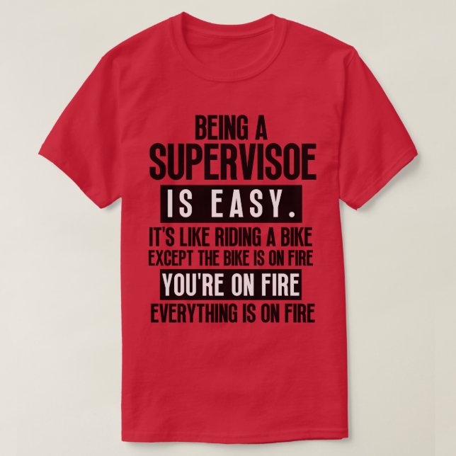 Camiseta Sendo um Supervisor 5 (Frente do Design)