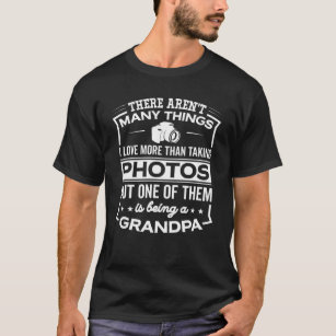 Camiseta Sendo um vovô da fotografia - ancião engraçado