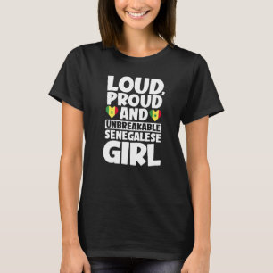 Camiseta Senegal: Bandeira do Senegal Orgulha Homens e Mulh