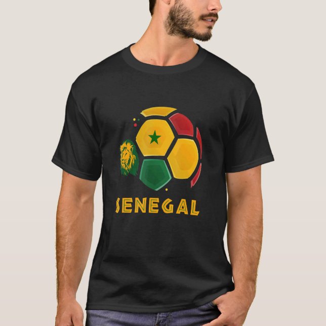 Camiseta Senegal: Bandeiras do Senegal (Frente)