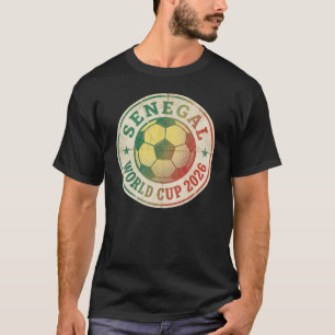 Camiseta Senegal Copa do Mundo 2026 Insígnia Vintage Retro