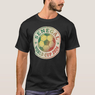 Camiseta Senegal Copa do Mundo 2026 Insígnia Vintage Retro