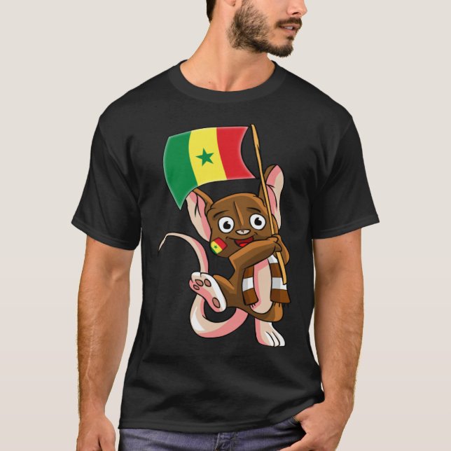 Camiseta Senegal Fan Mouse (Frente)