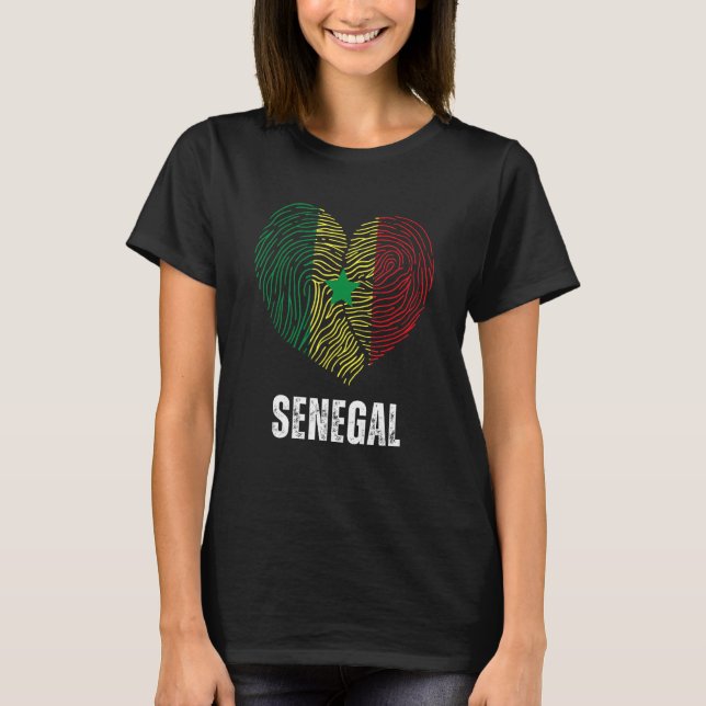 Camiseta Senegal Flag Senegalese Flag Senegal DNA Senegal H (Frente)