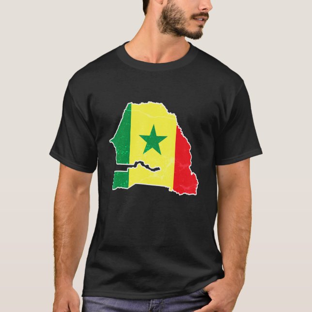 Camiseta Senegal Football Supporter Visitor Senegalese Socc (Frente)