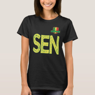 Camiseta Senegal - Grupo de Sinalizador Humano - Letra S e 