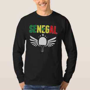 Camiseta Senegal Ping Pong Apoio ao Tênis de Mesa Senegalê