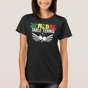 Camiseta Senegal Ping Pong Suporte à Mesa de Tenni senegalê