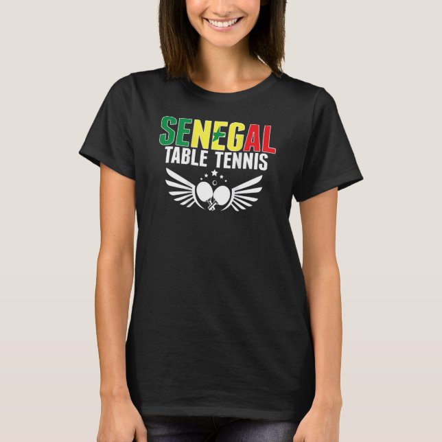 Camiseta Senegal Ping Pong   Support Senegalese Table Tenni (Frente)
