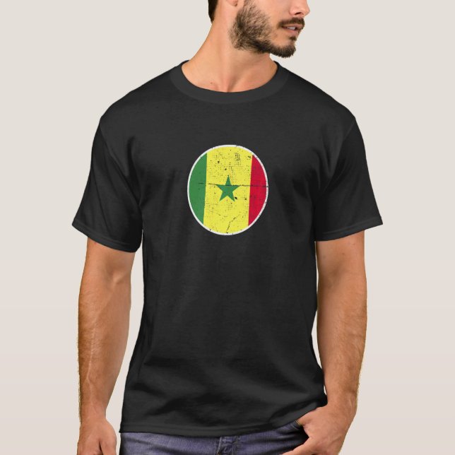 Camiseta Senegal Proud Senegalese Flag   (Frente)