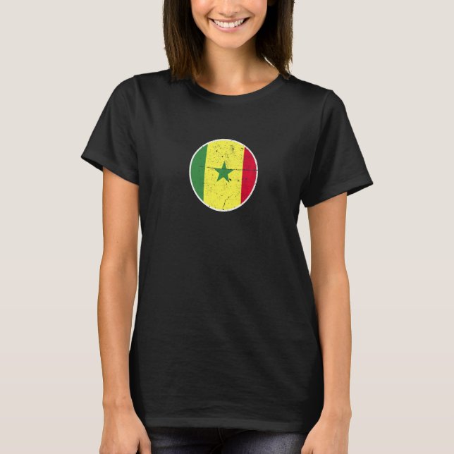 Camiseta Senegal Proud Senegalese Flag   (Frente)