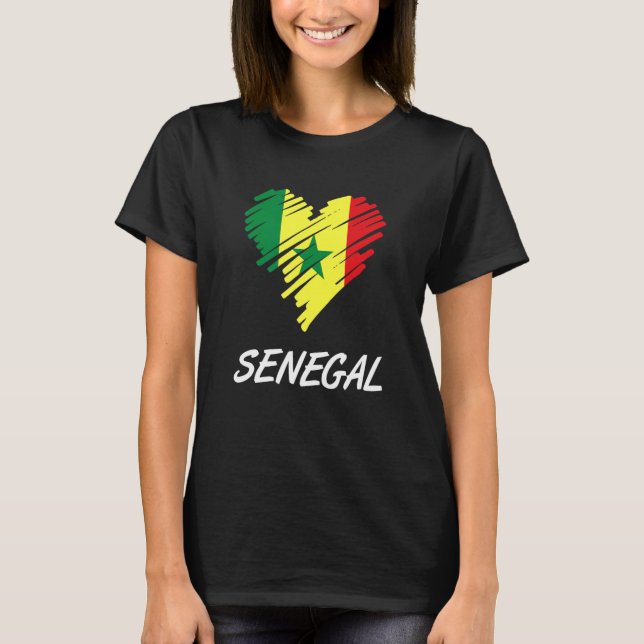 Camiseta Senegal Senegal Senegal Senegal África Ocidental O (Frente)