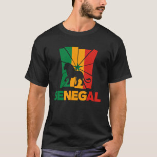 Camiseta Senegal Senegal Senegal Senegal, bandeira do Seneg