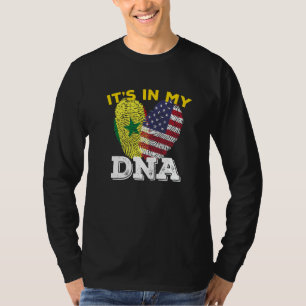 Camiseta Senegal Senegalês América Americano Bandeira Mão M