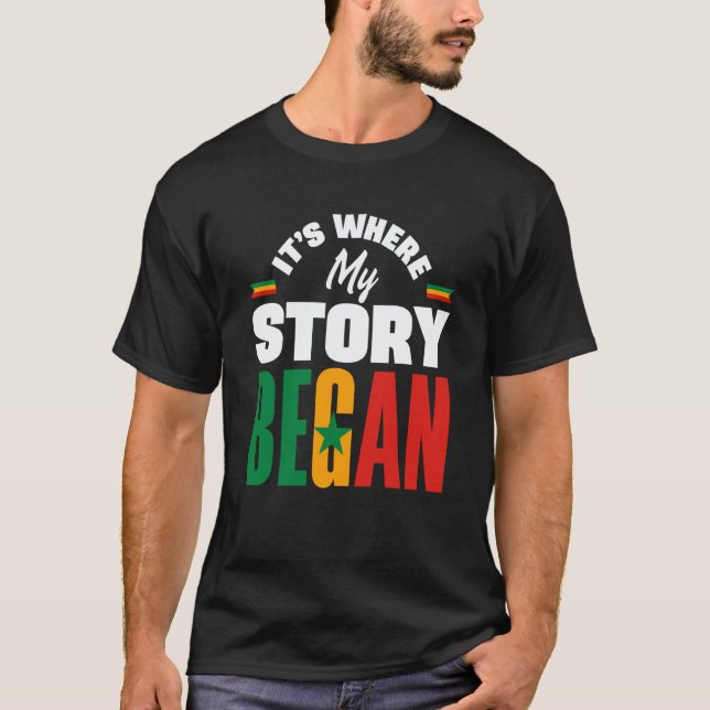 Camiseta Senegal Senegalese Senegal Flag Its Where My Story (Frente)