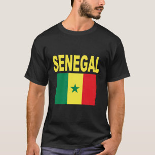 Camiseta Senegal Sinalizador Legal Drapeau Homens de Bandei