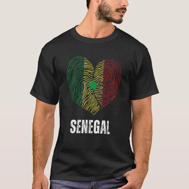 Camiseta Senegal Sinalizador Senegal Sinalizador Senegal DN (Frente)