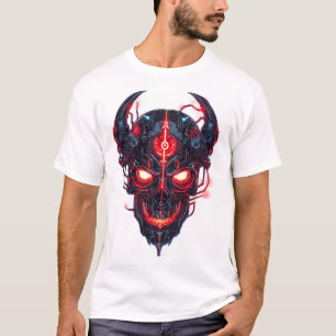 Camiseta Senhor da Caveira do Demônio Cibernético