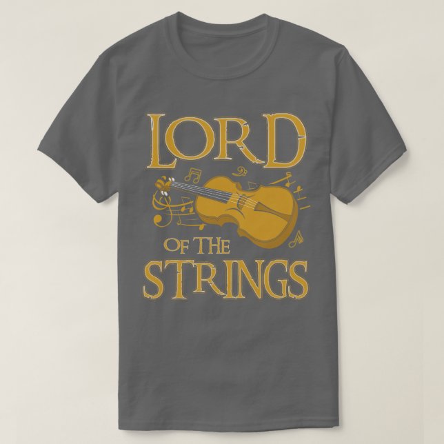 Camiseta Senhor Das Cordas Violino (Frente do Design)