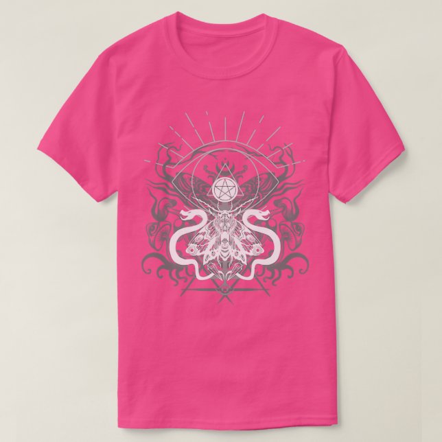 Camiseta Senhor das Serpentes Símbolo Angélico dos Olhos Oc (Frente do Design)