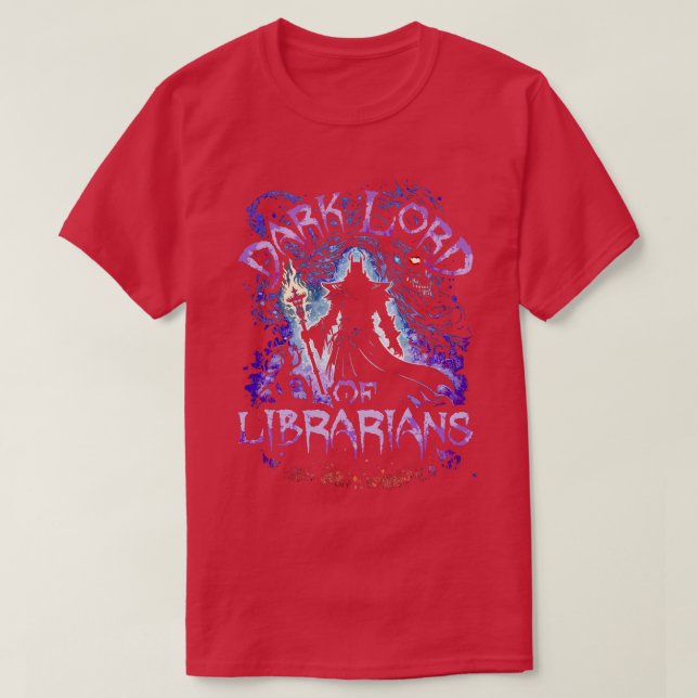 Camiseta Senhor Escuro Dos Bibliotecários (Frente do Design)
