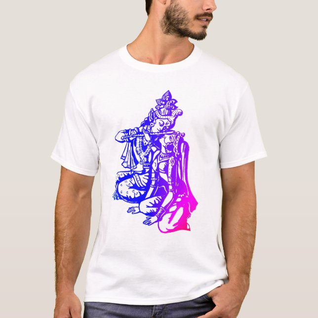 Camiseta Senhor Krishna & Radha - casal (Frente)