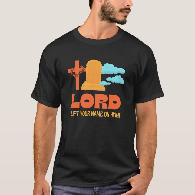 Camiseta SENHOR, LEVANTO O SEU NOME Christian (Frente)
