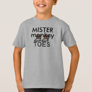 CAMISETA SENHOR MACACO DEDO DO PÉ