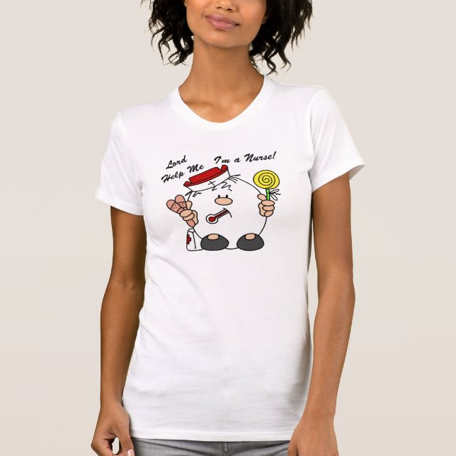 Camiseta Senhor me ajude, sou enfermeira (Frente)